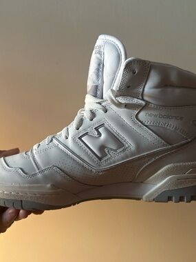 New Balance White High-Top Sneaker